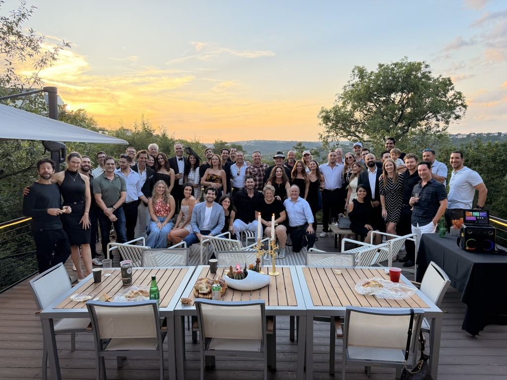 Ben Kogut celebrating his birthday with friends